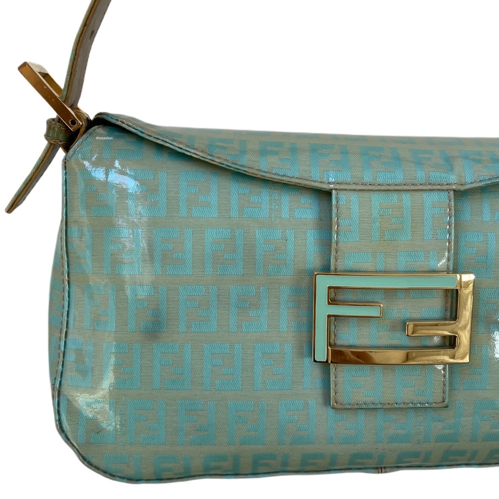 Authentic Fendi Coated Canvas Zucchino Baguette - Picture 14 of 16